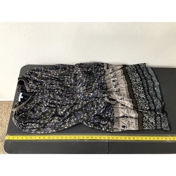 Antonio Melani Dress Women 8 Floral‎ Lined Buttons Semi Sheer Long Sleeves Flowy - Picture 10 of 11